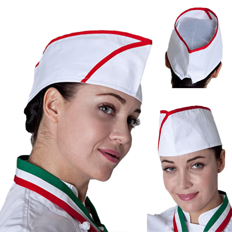Kitchen Gadgets For Women - ケータリングシェフボーターハットレストランキッチンコックキャップ日本料理韓国料理帽子カフェテリアワークネットフラットキャップウェイター用