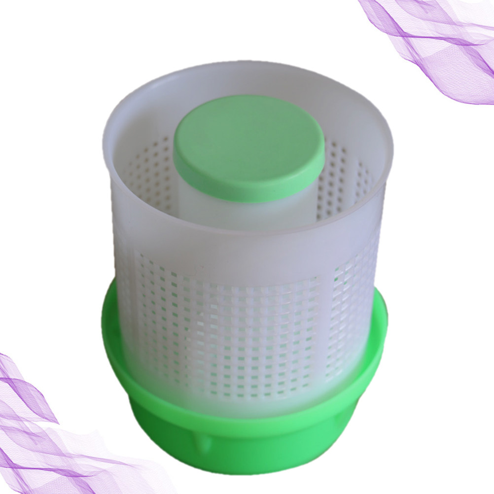 Kitchen Hand Gadgets - 手動式食品グレードPP製餃子水切り器 手動充填圧搾ツール キッチンガジェット 果物・野菜脱水器 グリーン