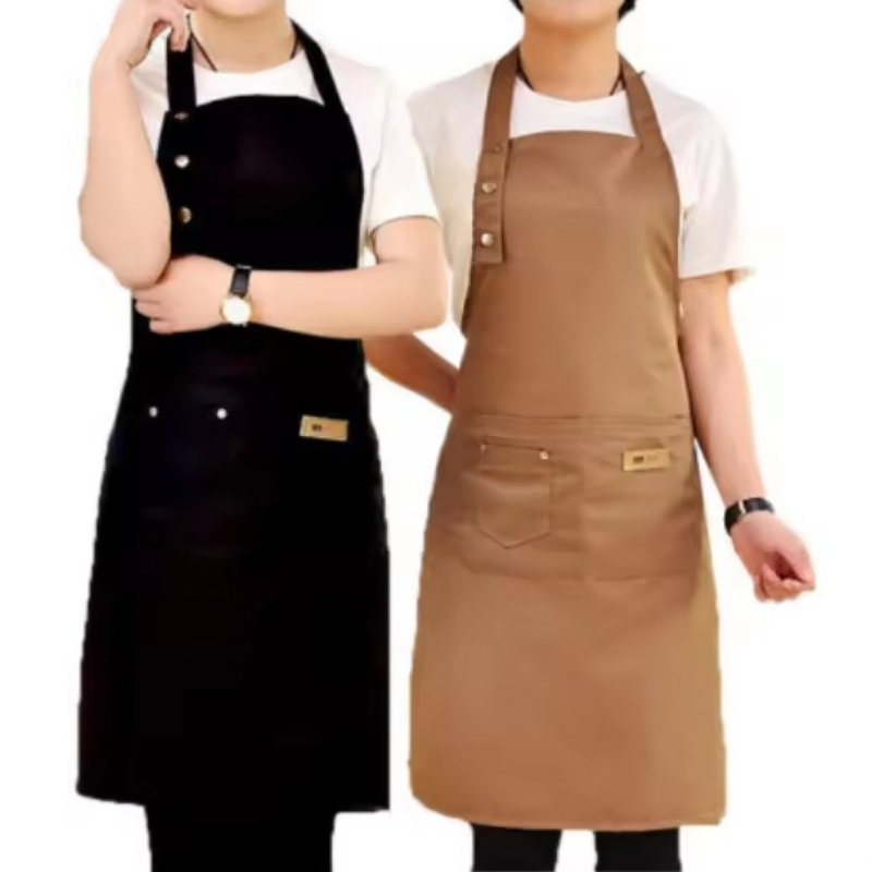 Kitchen Gadgets For Women - 防水キッチンエプロン プロフェッショナルキッチンエプロン レストランショップウェイター作業服 女性/男性用 ポケット付き クリーニングエプロン