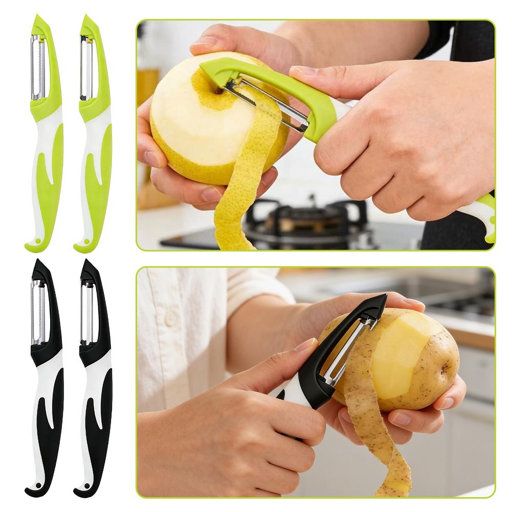 Vegetable Kitchen Gadgets - 野菜スライサー ステンレス鋼ピーラーナイフカッター にんじんじゃがいもフルーツシュレッドグレーター 多機能ピーリングキッチンガジェット