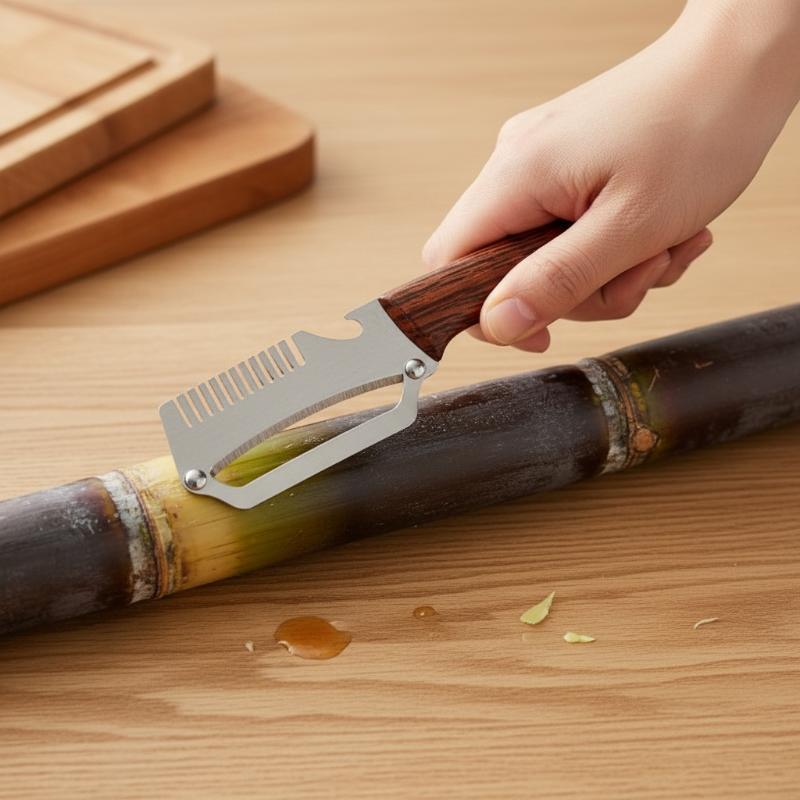 Kitchen Gadgets Built In - 2in1 3in1 多機能野菜ピーラー ボトルオープナー内蔵 フルーツの皮むき、スライス、ネギの千切り用 キッチンガジェット