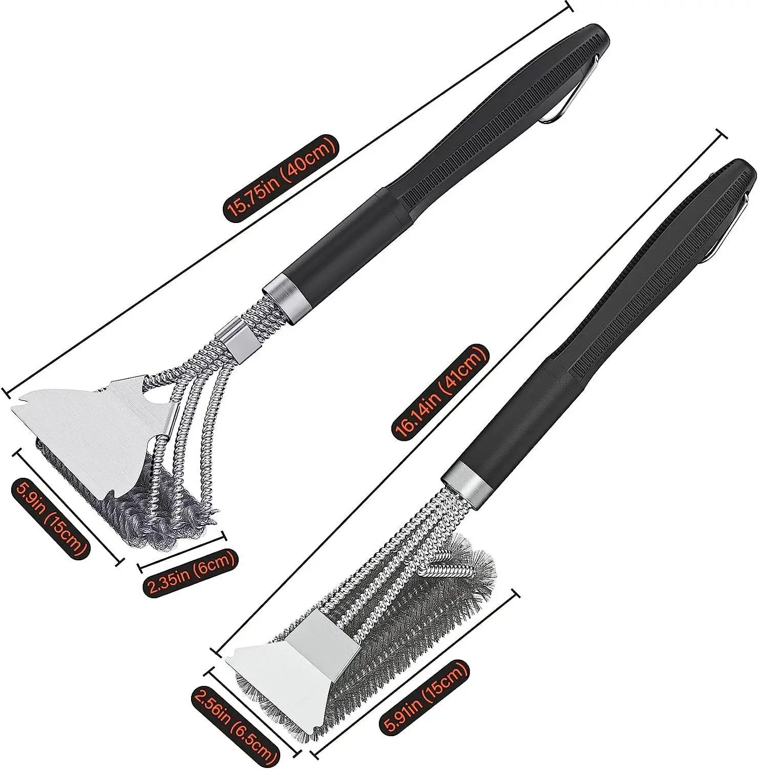 Kitchen Gadgets Deals - バーベキュークリーニングブラシ、バーベキューアクセサリー、ステンレス鋼の毛、焦げ付き防止、強力なグリルキッチンツール、グリル