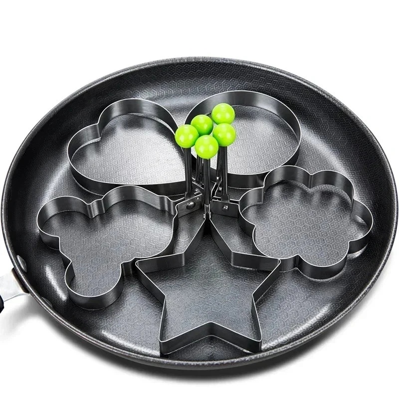 Kitchen Gadgets You Must Have - 1-3個入りステンレス製ハート型目玉焼き型-理想的なオムレツリング＆必須のキッチンアクセサリーガジェットアクセサリー