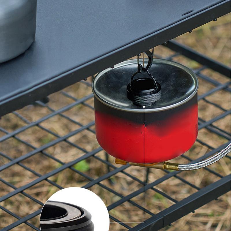 Kitchen Gadgets You Must Have - アルミ合金製調理用エアキャニスター蓋、ハンドル付きキャンプバックパッカー、必須のキッチンガジェット