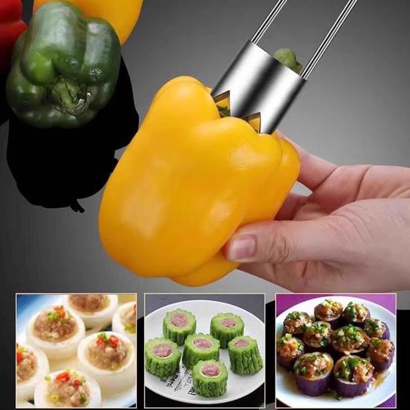 ステンレス鋼フルーツコアリムーバーアップル梨ピーマンピッター - Vegetable Kitchen Gadgets のレビューと価格