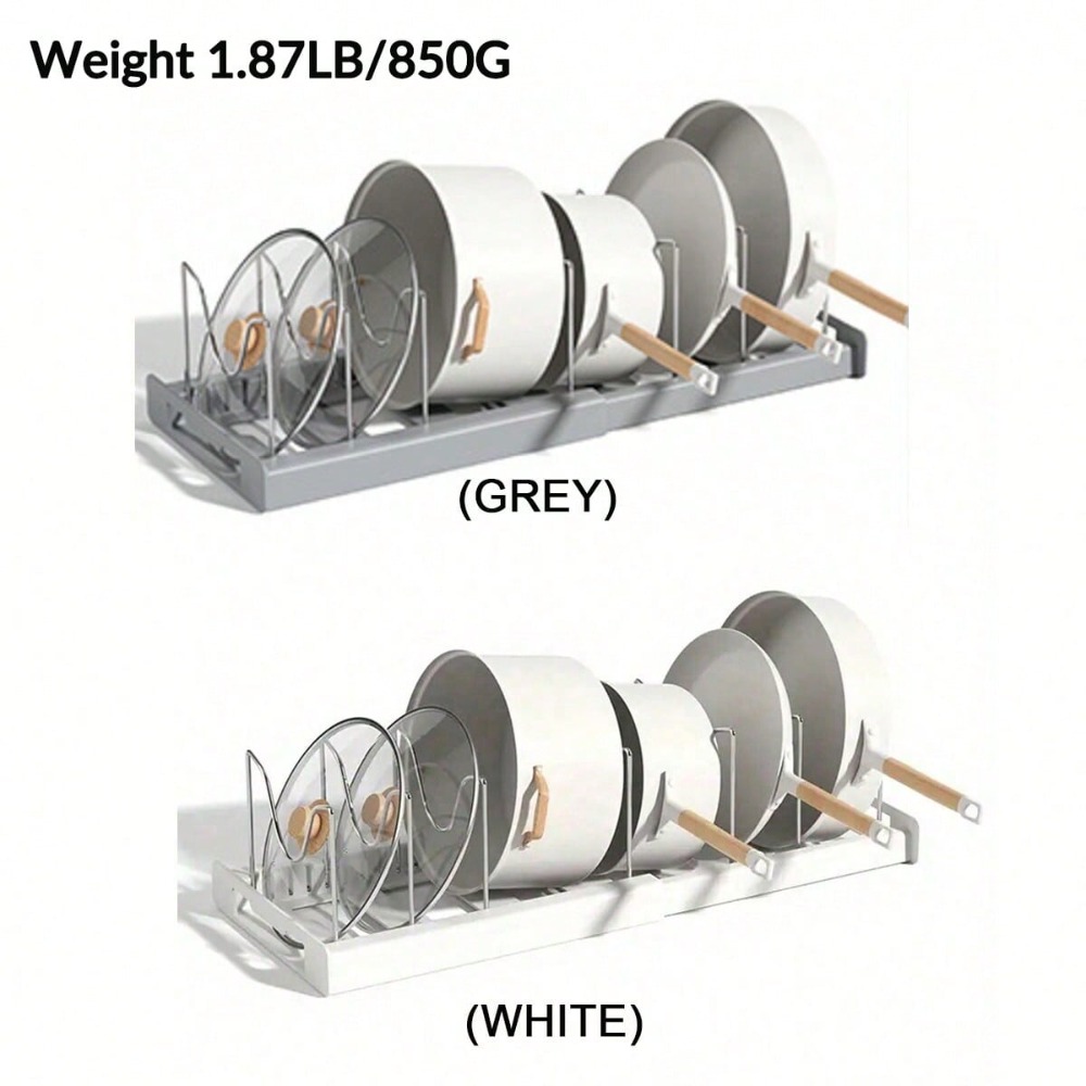 1pc 究極のキッチンオーガナイザー省スペース拡張可能な棚鍋 - Kitchen Utensil Holder のレビューと価格