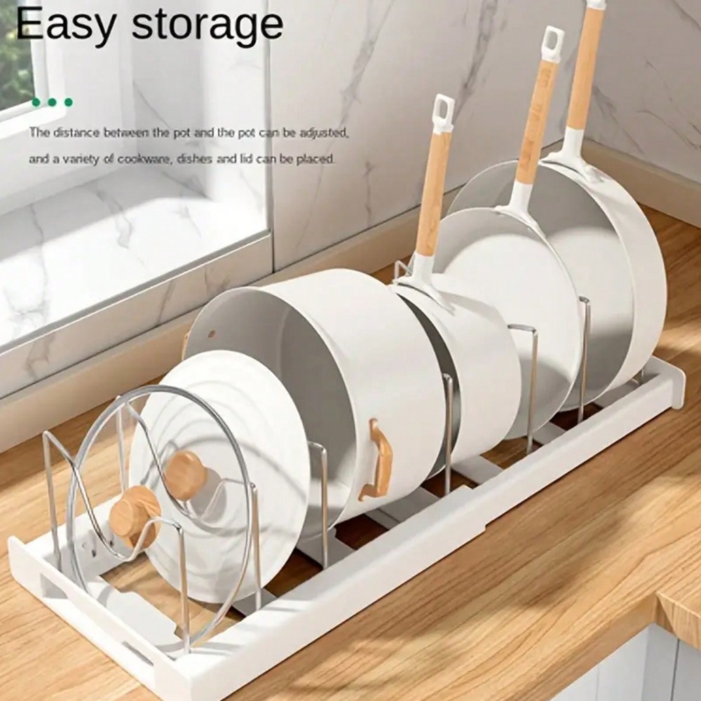 1pc 究極のキッチンオーガナイザー省スペース拡張可能な棚鍋 - Kitchen Utensil Holder のレビューと価格