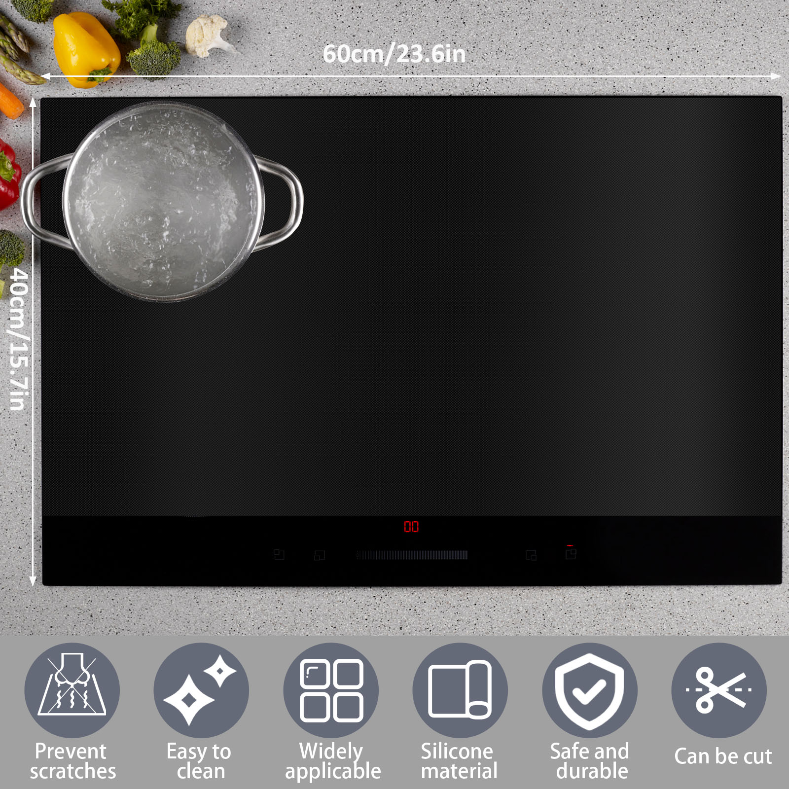 誘導調理用滑り止めシリコンカバー,電気ストーブ,マット,パッ - Kitchen Gadgets For Seniors のレビューと価格