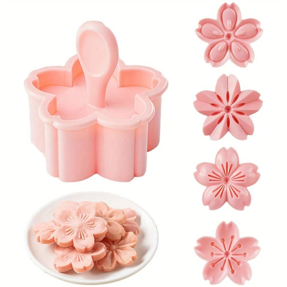 Cherry blosscookieベーキングセット、花の形 - Kitchen Hand Gadgets のレビューと価格
