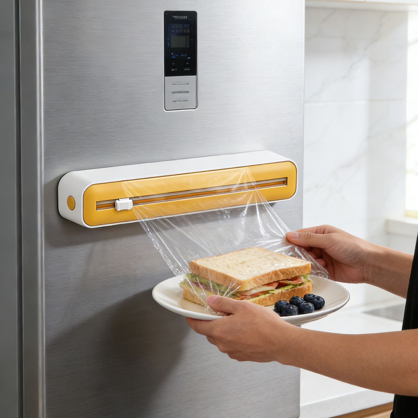 壁掛け式＆磁気プラスチックラップディスペンサー（カッタースラ - Kitchen Gadgets You Must Have のレビューと価格