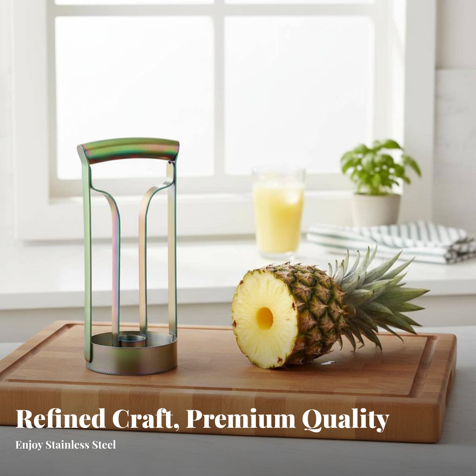 ステンレス製パイナップルカッター 芯抜き・スライス用 ステン - Vegetable Kitchen Gadgets のレビューと価格