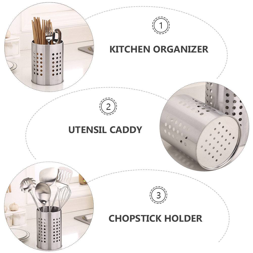 1セットステンレス製箸立て 広幅高さ大容量 キッチン用品オー - Kitchen Utensil Holder のレビューと価格