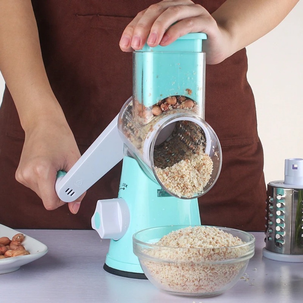 ロータリーフードスライサー、チーズおろし器、果物と野菜のシュ - Vegetable Kitchen Gadgets のレビューと価格