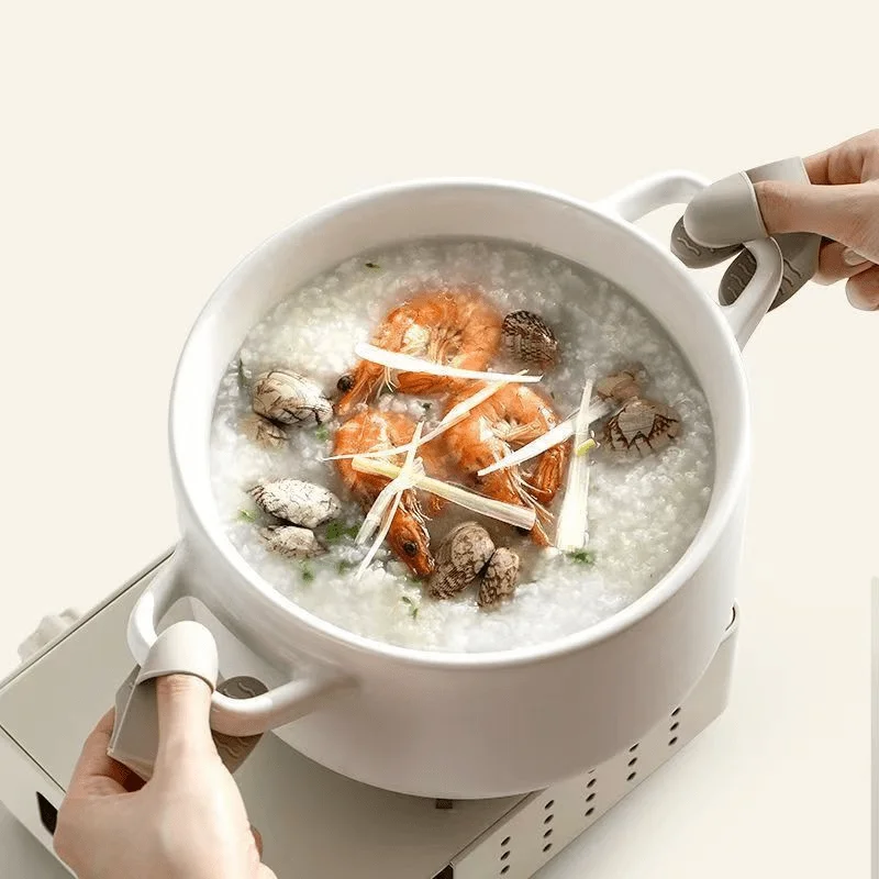はい、三本指耐熱手袋、滑り止めシリコンオーブンミット、内蔵ク - Kitchen Gadgets Built In のレビューと価格