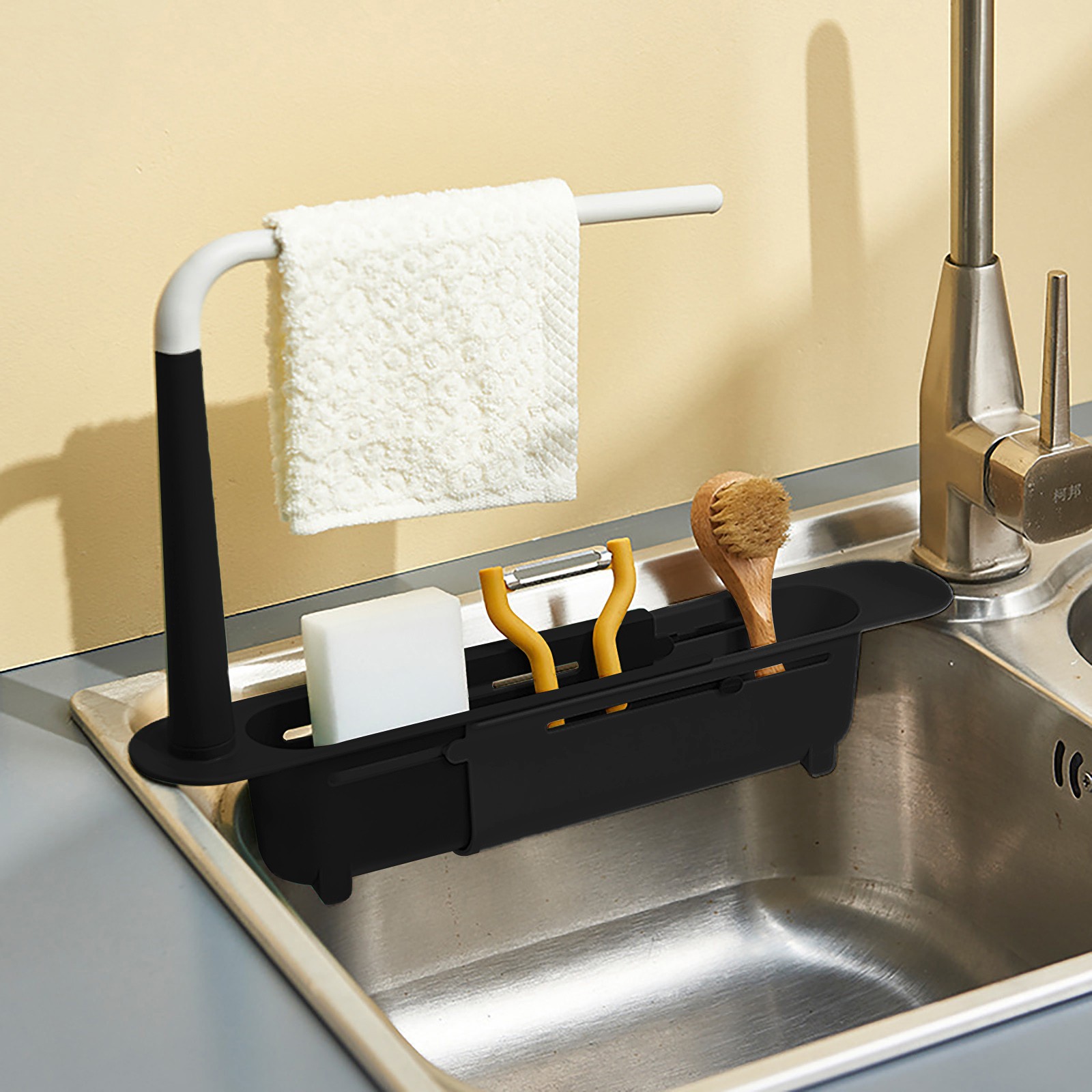 Elescopicシンクの水切り、キッチンオーガナイザー、石 - Kitchen Gadgets For Seniors のレビューと価格
