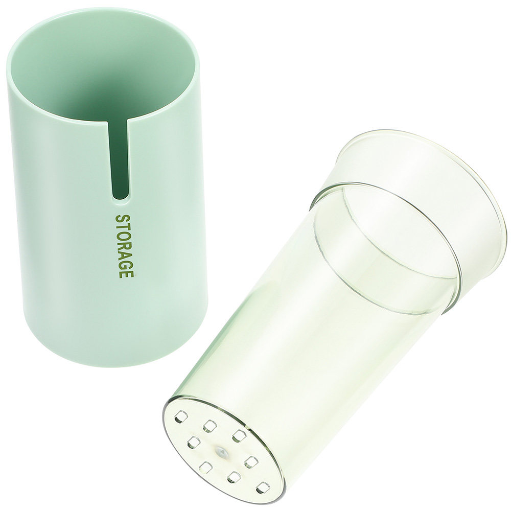二層式箸収納チューブ キッチンカトラリーオーガナイザー 水切 - Kitchen Utensil Holder のレビューと価格