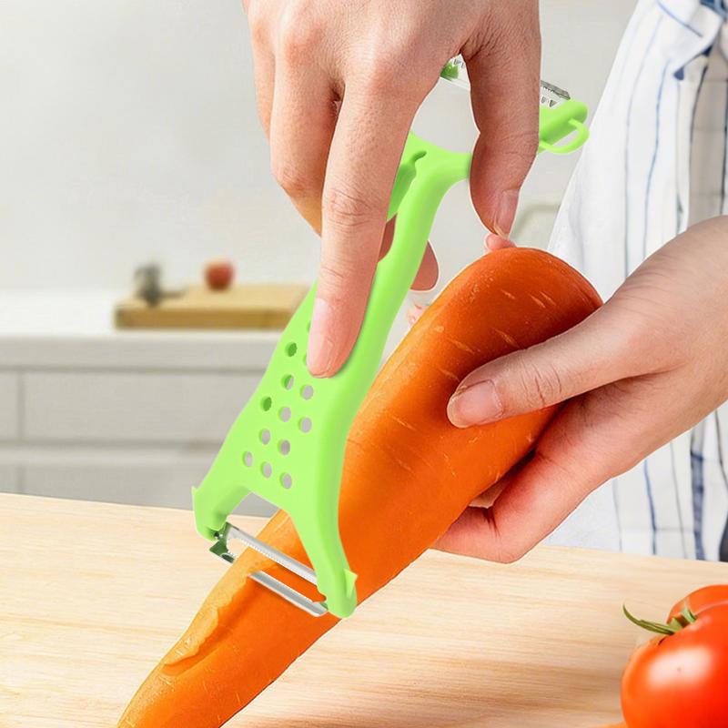 ジャガイモの皮むき器ダブルヘッドハンドステンレス鋼の皮むき器 - Kitchen Hand Gadgets のレビューと価格