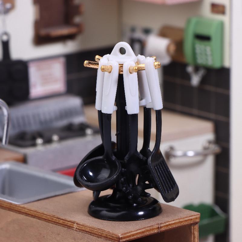 ドールハウスミニチュアアクセサリーミニシャベルスープスプーン - Kitchen Utensil Holder のレビューと価格