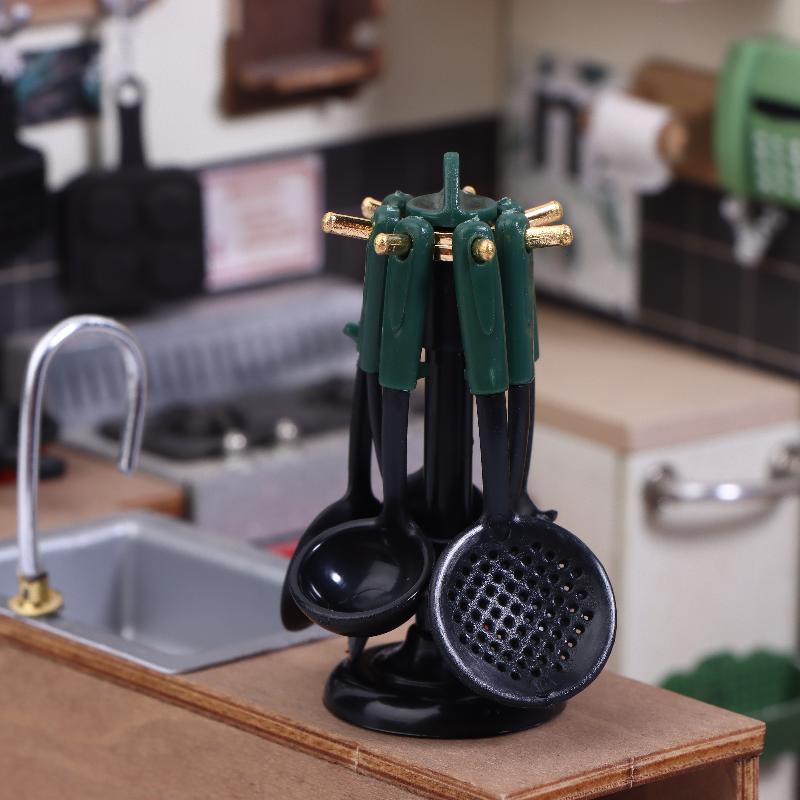 ドールハウスミニチュアアクセサリーミニシャベルスープスプーン - Kitchen Utensil Holder のレビューと価格