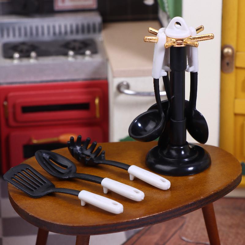 ドールハウスミニチュアアクセサリーミニシャベルスープスプーン - Kitchen Utensil Holder のレビューと価格