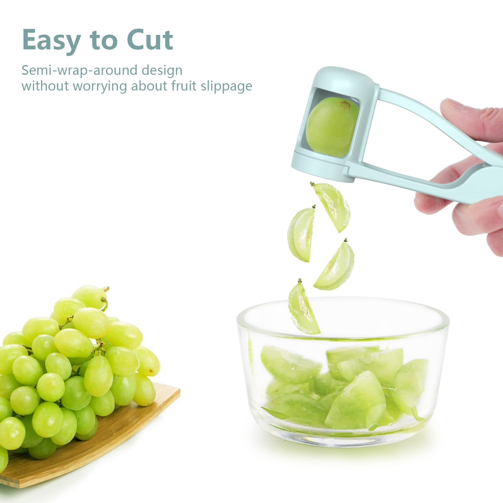 新しいグレープチェリートマトストロベリーカッター、四分切りス - Vegetable Kitchen Gadgets のレビューと価格