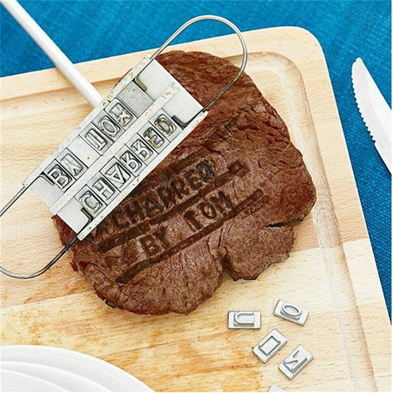 ブランドアイロン 55 文字 DIY バーベキューグリル肉ス - Kitchen Gadgets Name のレビューと価格