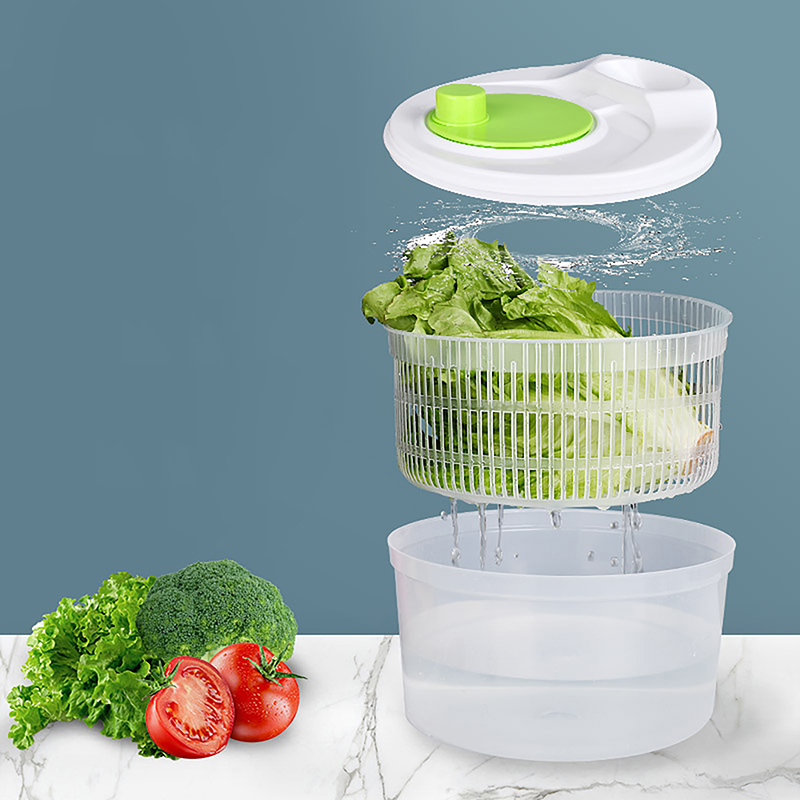 ホットセール野菜脱水機サラダ手動スピンドライヤーキッチンシン - Vegetable Kitchen Gadgets のレビューと価格
