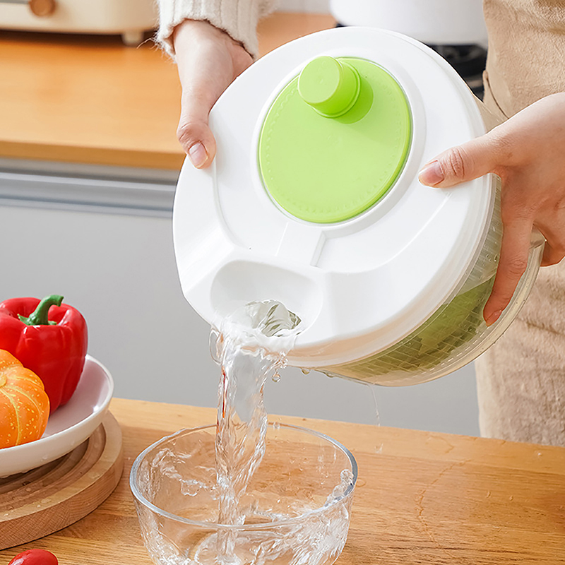 ホットセール野菜脱水機サラダ手動スピンドライヤーキッチンシン - Vegetable Kitchen Gadgets のレビューと価格