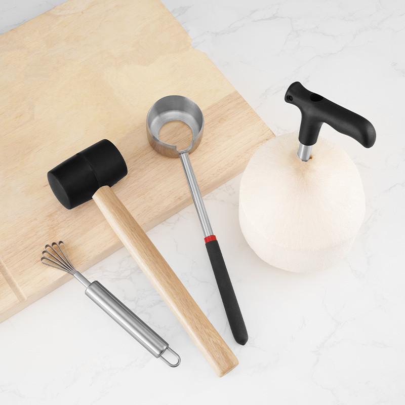 ハンマーココナッツブレーカーキッチンガジェット新鮮なココナッ - Kitchen Hand Gadgets のレビューと価格