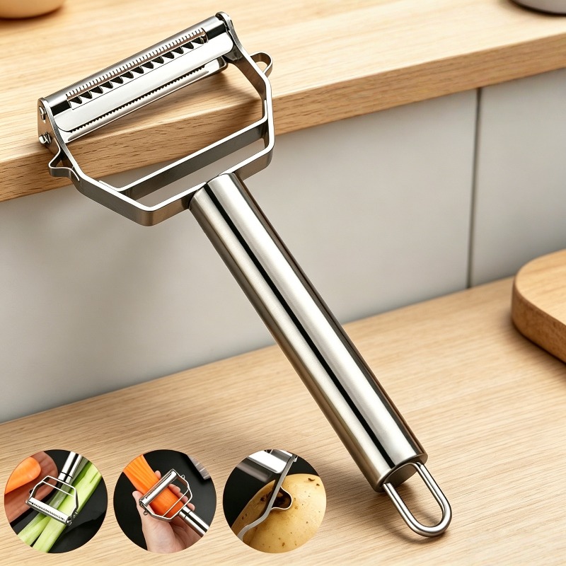 ステンレス製キッチンピーラー果物野菜ジャガイモニンジンキュウ - Vegetable Kitchen Gadgets のレビューと価格
