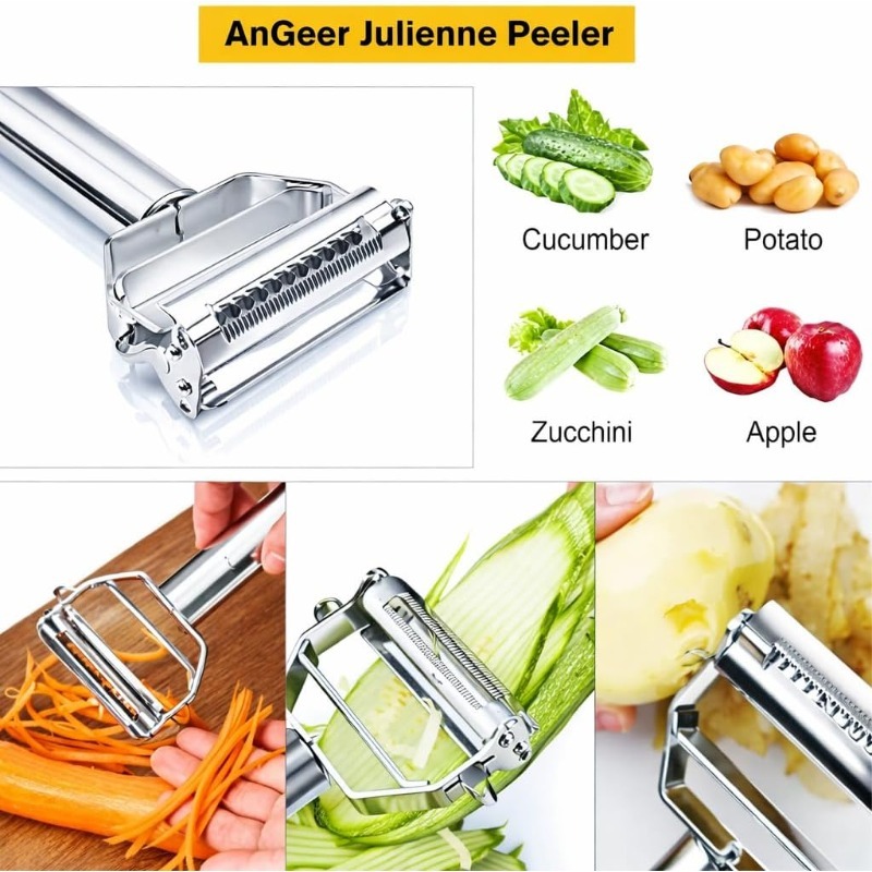 ステンレス製キッチンピーラー果物野菜ジャガイモニンジンキュウ - Vegetable Kitchen Gadgets のレビューと価格