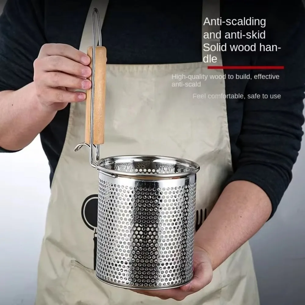 厚みのあるステンレス製漏斗木製ハンドルキッチン用品野菜メッシ - Kitchen Gadgets Pasta のレビューと価格