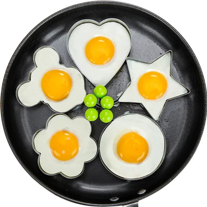 ハート型の目玉焼き型、プレミアムステンレス鋼、理想的なオムレ - Kitchen Gadgets You Must Have のレビューと価格