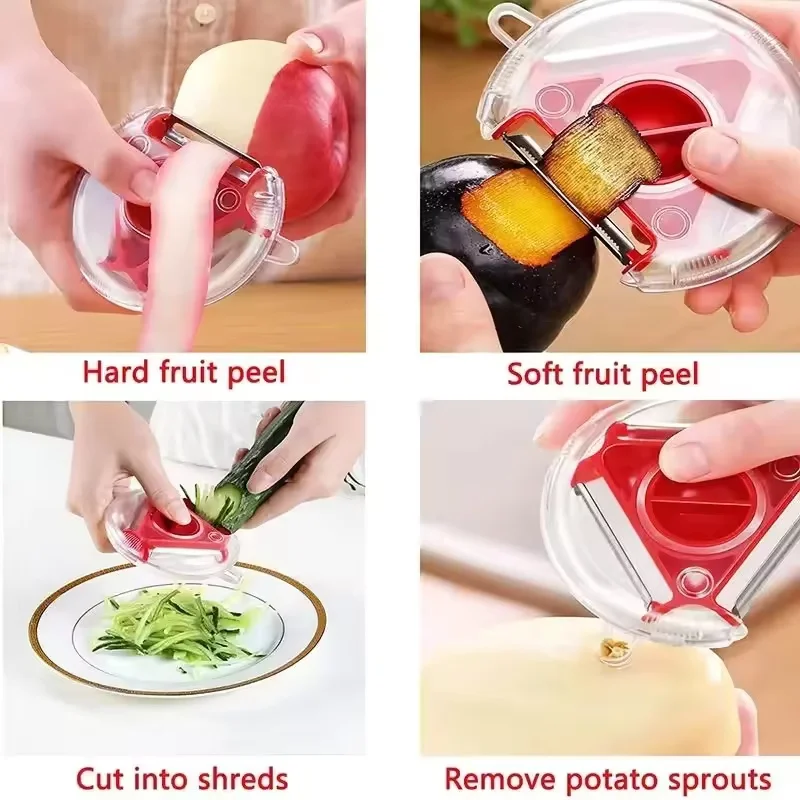 1PCトリオピーラーセット野菜ピーラースライサーシュレッダー - Vegetable Kitchen Gadgets のレビューと価格