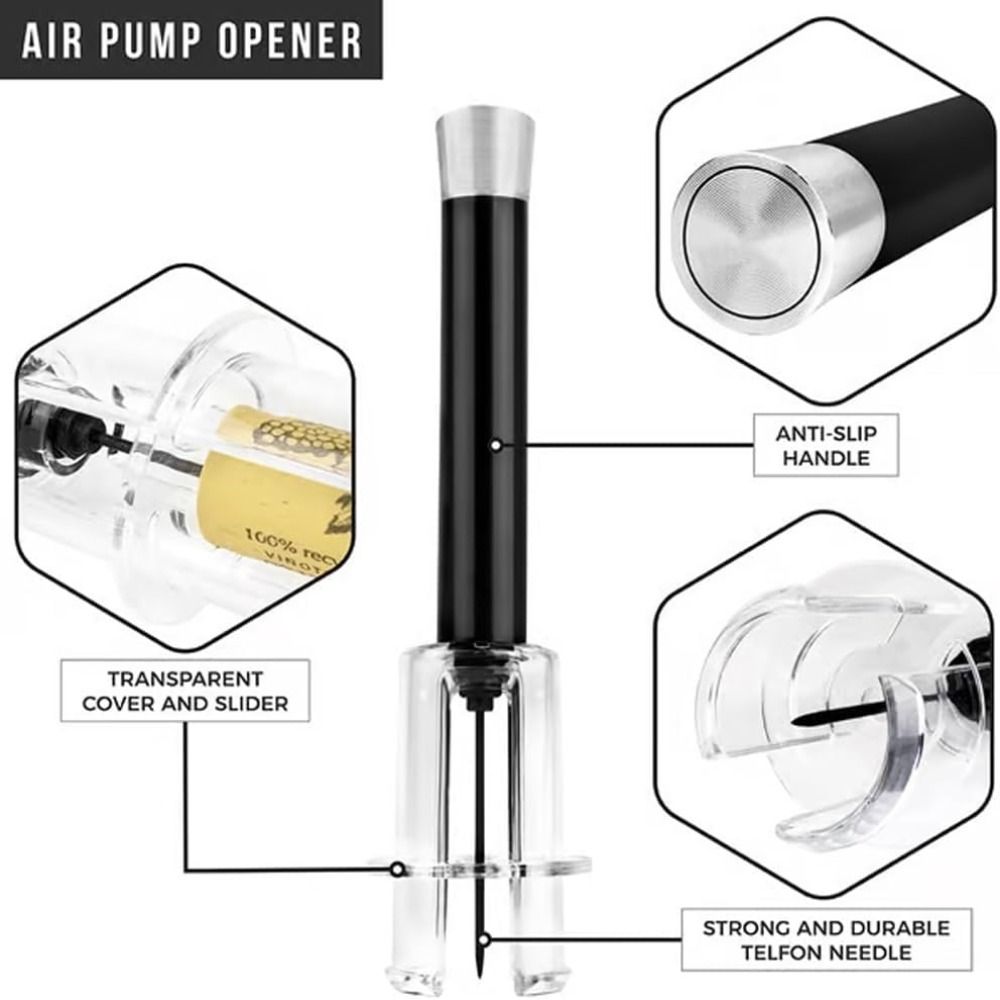 バーアクセサリー ワインボトルオープナーセット アルミ合金  - Kitchen Gadgets Deals のレビューと価格