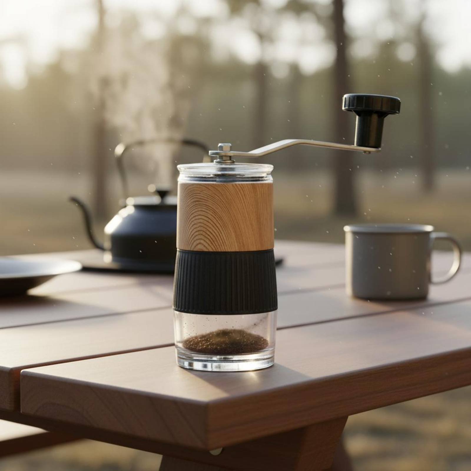 手動コーヒーグラインダー 均一研磨 ハンドクランクコーヒーグ - Kitchen Hand Gadgets のレビューと価格