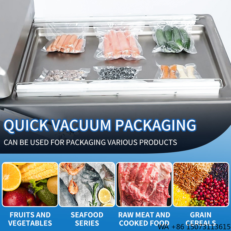 DZ-500業務用真空シーラー、ダブルチャンバー式、商品のパ - Food Vacuum Sealer のレビューと価格