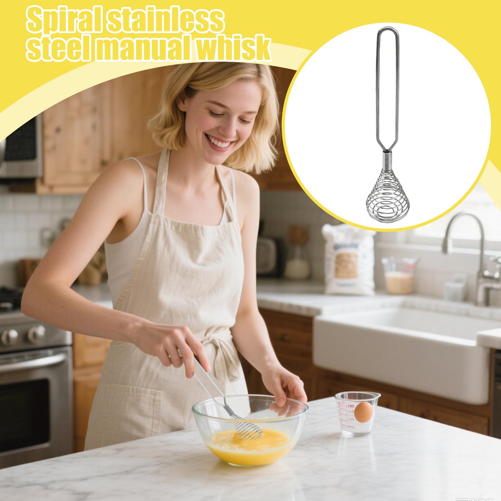 ステンレス製ハンドウィスク、スプリングコイルエッグビーター、 - Kitchen Hand Gadgets のレビューと価格