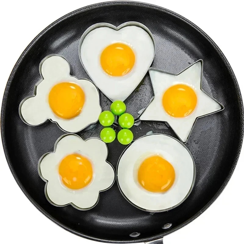 1-3個入りステンレス製ハート型目玉焼き型-理想的なオムレツ - Kitchen Gadgets You Must Have のレビューと価格