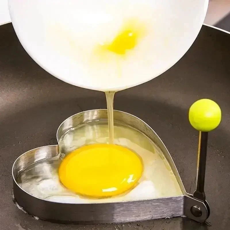 1-3個入りステンレス製ハート型目玉焼き型-理想的なオムレツ - Kitchen Gadgets You Must Have のレビューと価格