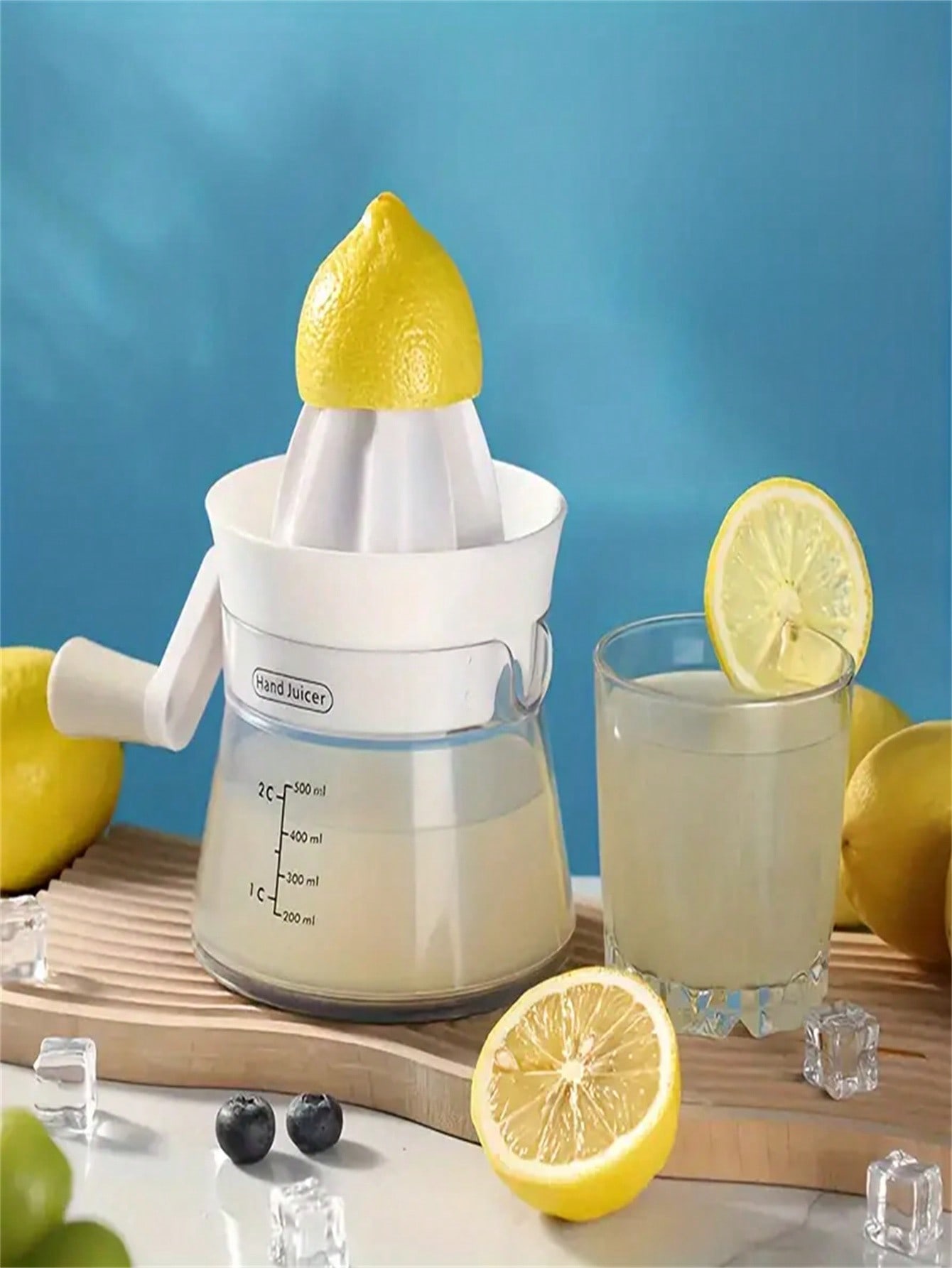 1個の多機能手動ジューサー、内蔵計量カップ付き、レモン、ライ - Kitchen Gadgets Built In のレビューと価格