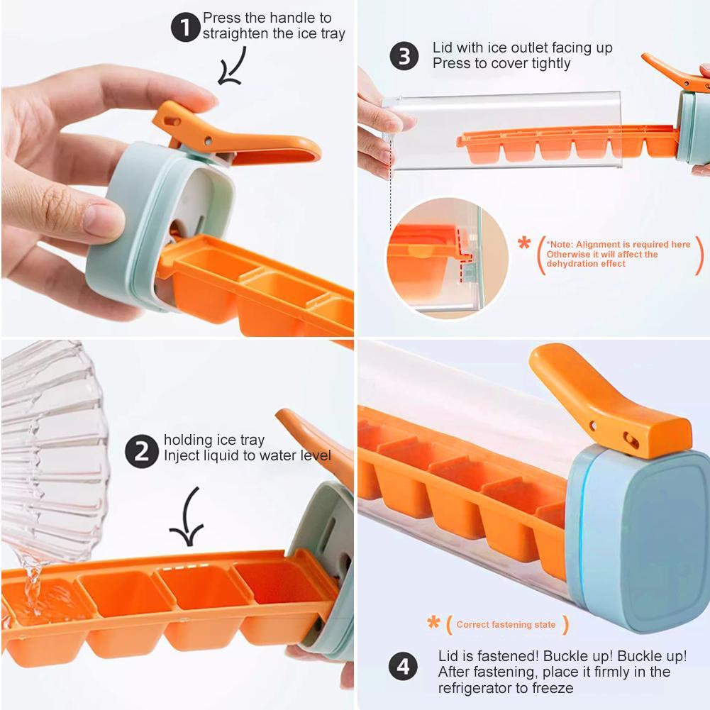 創造的なアイスキューブ型プレス式急速取り出しアイスボックスシ - Kitchen Hand Gadgets のレビューと価格