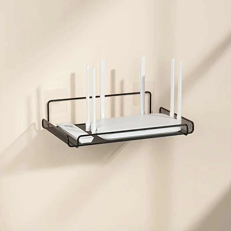 ステンレス製ルーターシェルフ 穴あけ不要 WiFi 壁掛けル - Kitchen Utensil Holder のレビューと価格