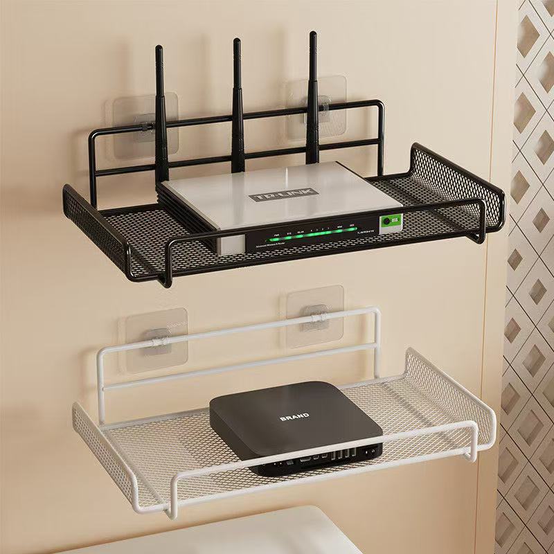 ステンレス製ルーターシェルフ 穴あけ不要 WiFi 壁掛けル - Kitchen Utensil Holder のレビューと価格