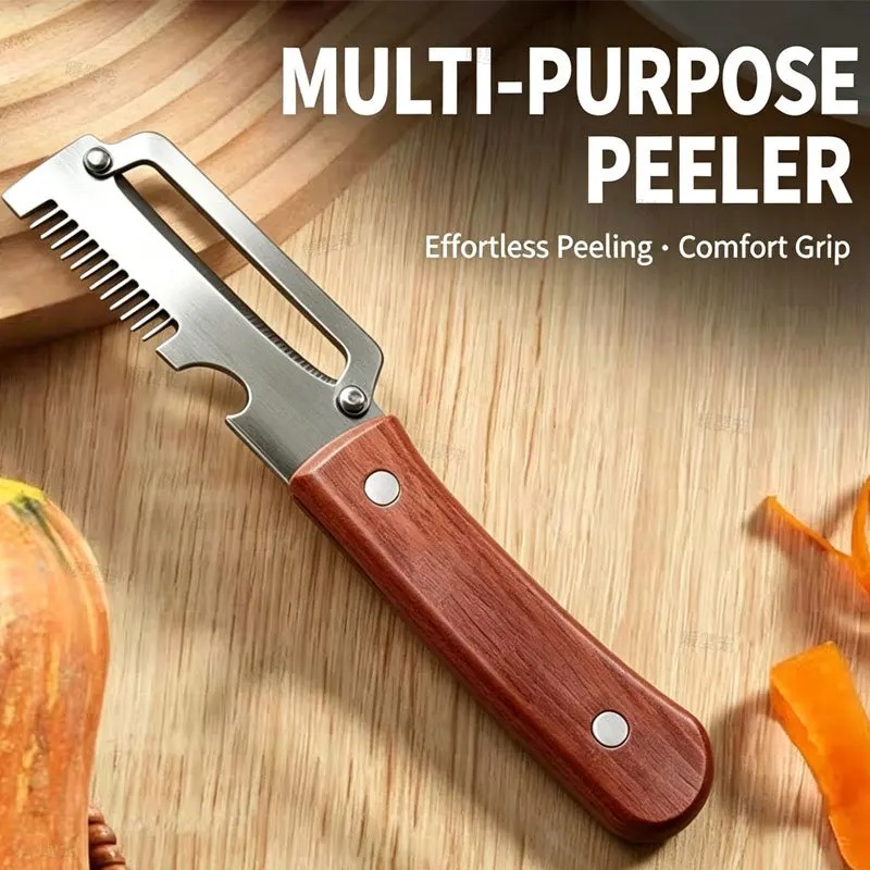 ステンレス製3-in-1キッチンガジェットフルーツ野菜ピーラ - Kitchen Gadgets Built In のレビューと価格