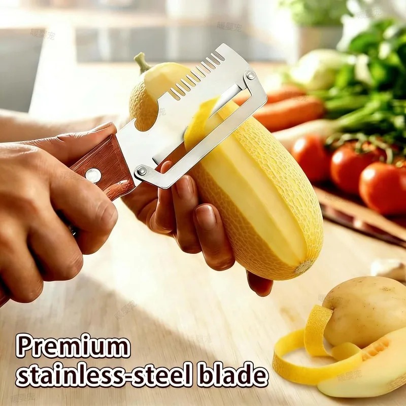 ステンレス製3-in-1キッチンガジェットフルーツ野菜ピーラ - Kitchen Gadgets Built In のレビューと価格